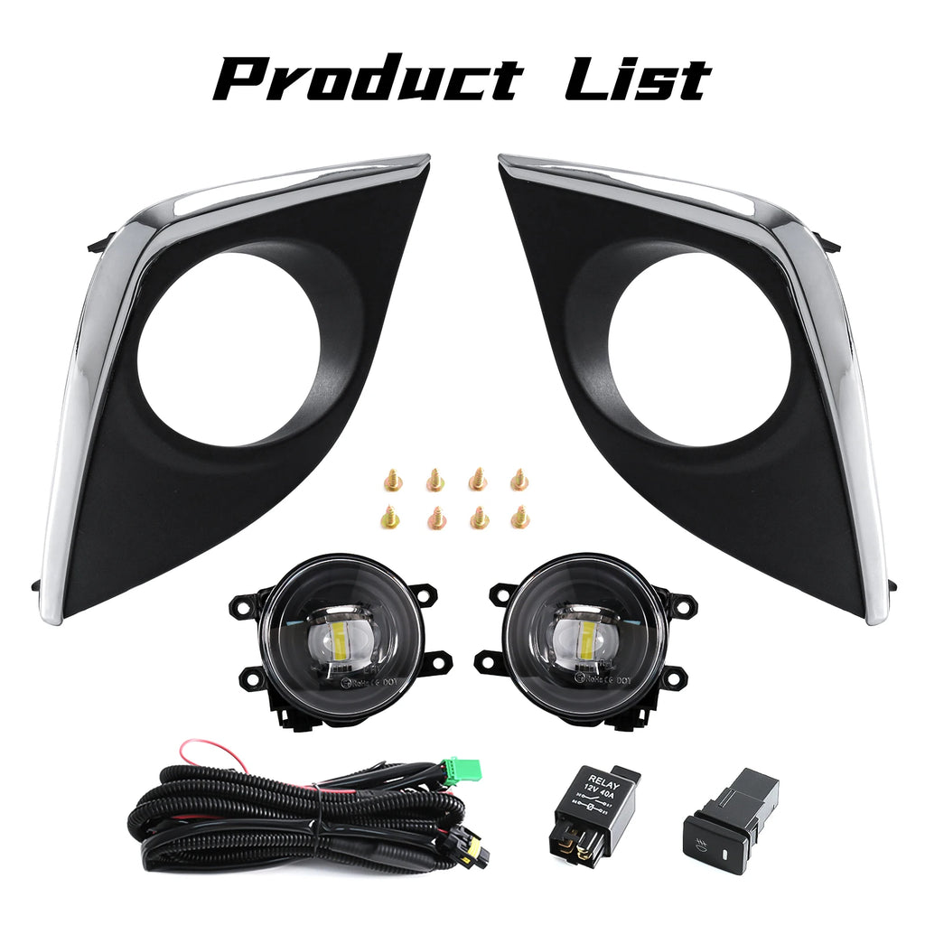 For Toyota Corolla Altis CE ECO L LE 2014 2015 2016 US Version LED Fog Lamp DRL Daytime Ru | AUTOKITSHOP