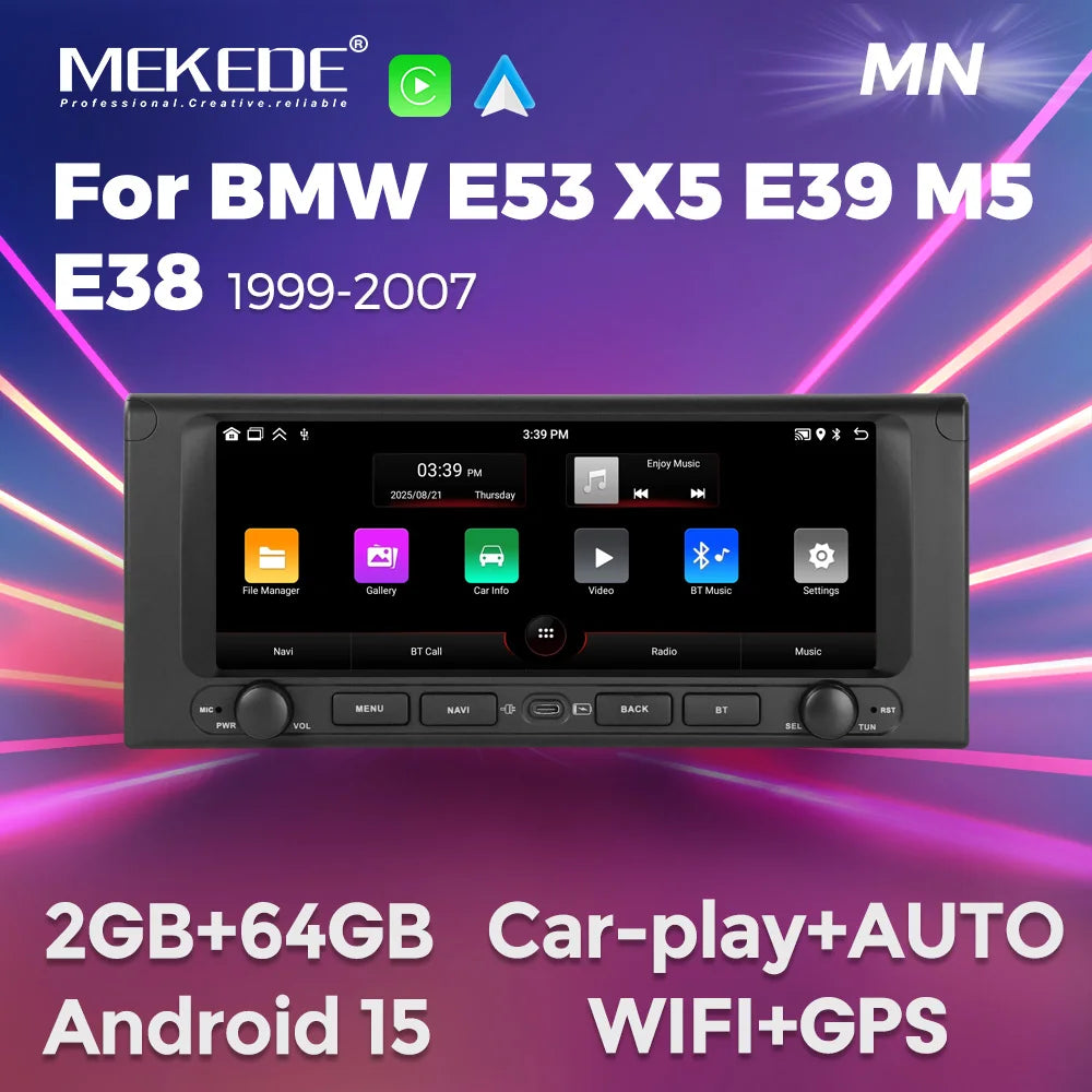 10.26inch Car Radio for BMW 5 Series E39 X5 E53 M5 Carplay Android Auto Stereo Head Unit G | AUTOKITSHOP