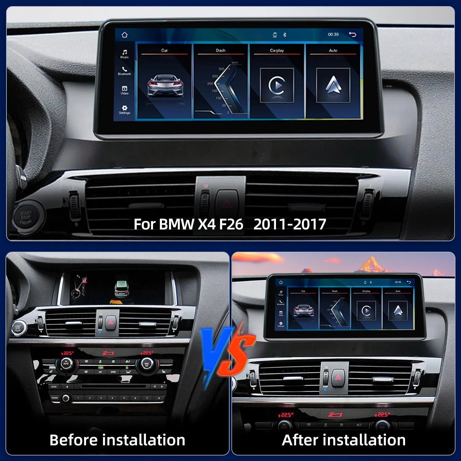 LED Interior Light Kit for BMW F26 F25 X3 - Canbus Error-Free Interior Bulbs
