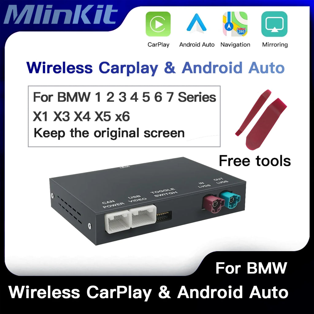 Wireless CarPlay Android Auto for BMW NBT CIC System 1 2 3 4 5 6 7 Series X1 X3 X4 X5 X6 M