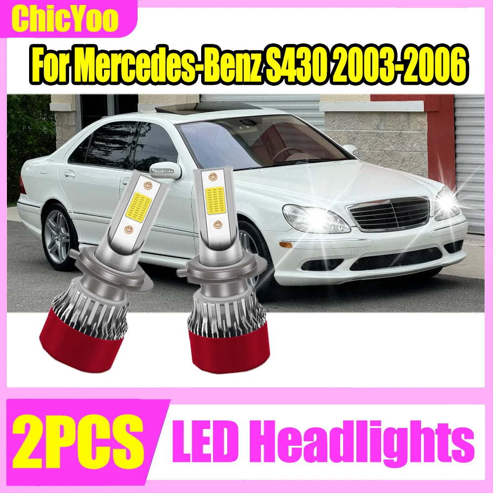 2X Canbus Turbo Light 30000LM 150W High Power H7 LED Headlight 6000K White Plug and Play 1