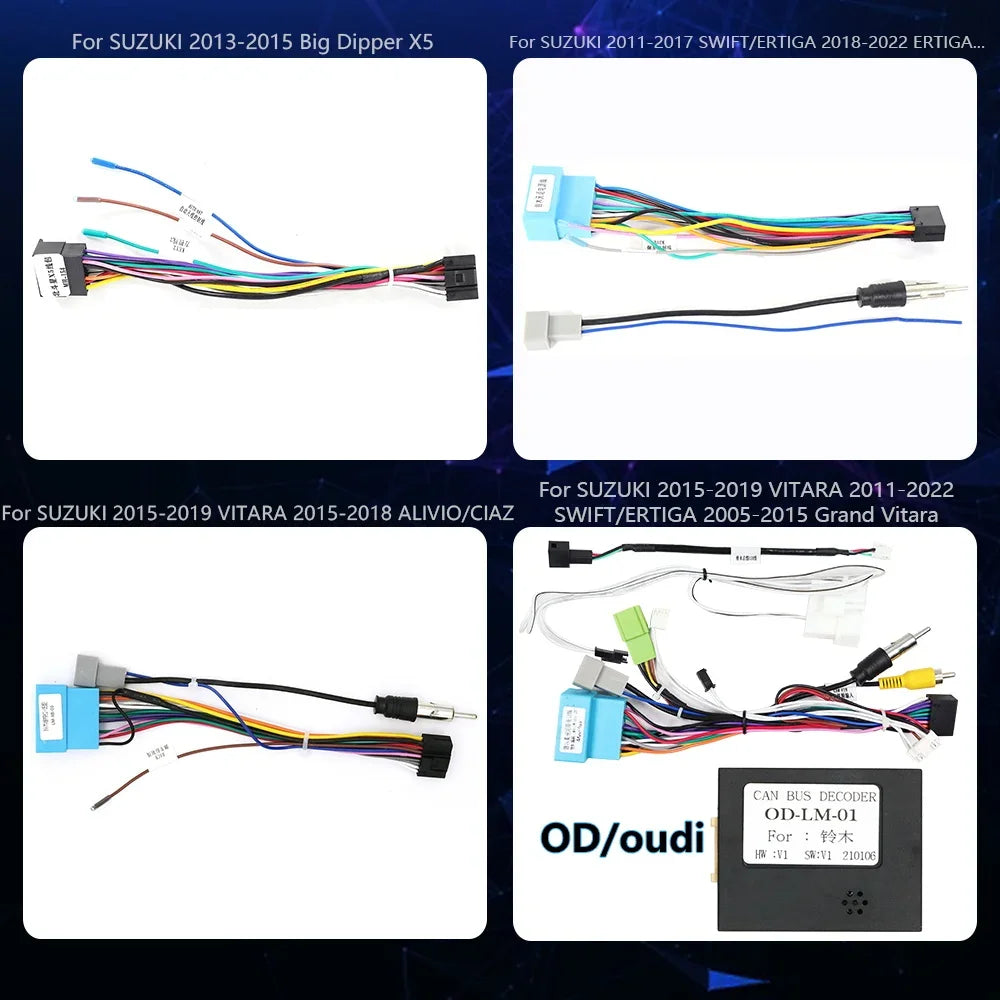 For SUZUKI Cable Canbus Box Baleno S-presso Alto Liana Big Dipper SX4 SWIFT VITARA RITZ CE