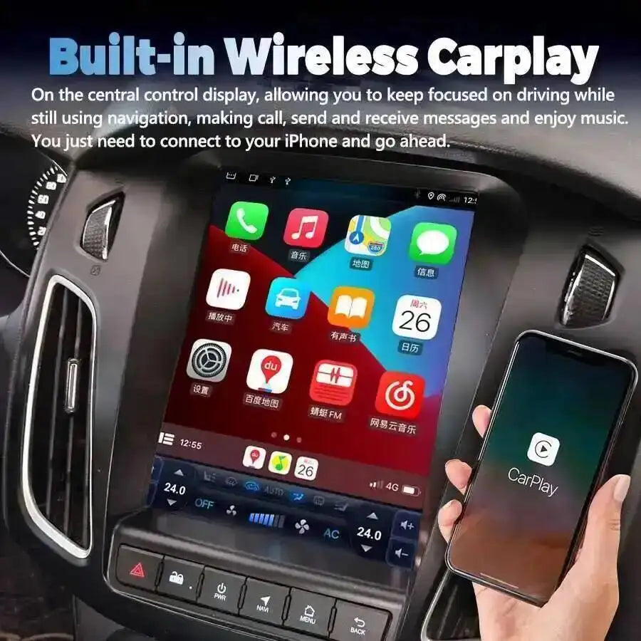 Car Radio Multimedia Player For Ford Focus 3 MK3 2011-2019 Stereo Car GPS Navigation 4G Wi | AUTOKITSHOP