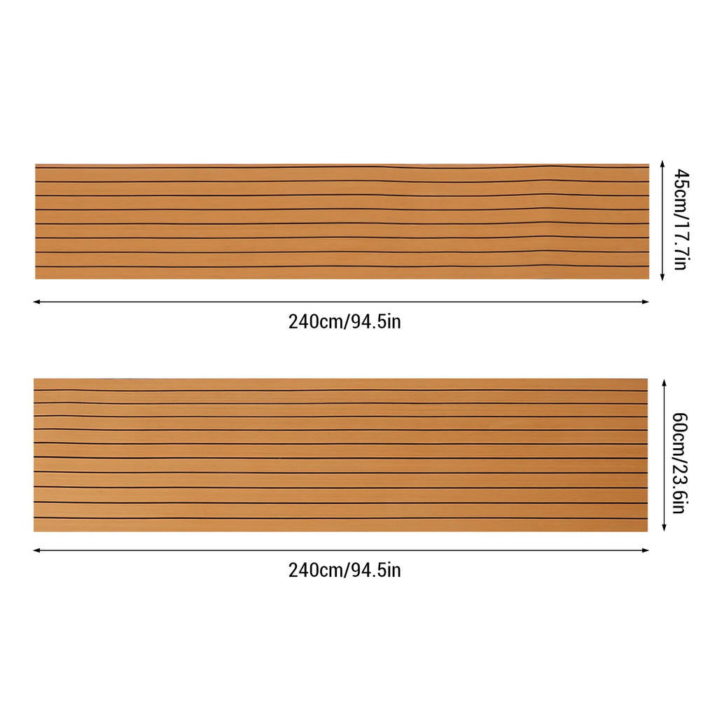 1Pc 3 Colors Boat EVA Self-Adhesive Foam Boat Flooring Faux Teak Decking Sheet Pad For Boat Mari - Automotive LED Light