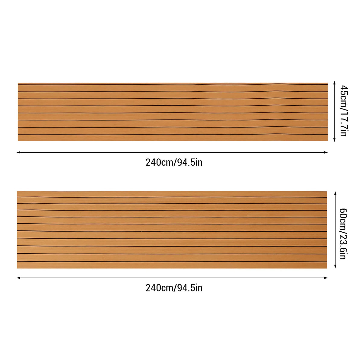 1Pc 3 Colors Boat EVA Self-Adhesive Foam Boat Flooring Faux Teak Decking Sheet Pad For Boat Mari - Automotive LED Light
