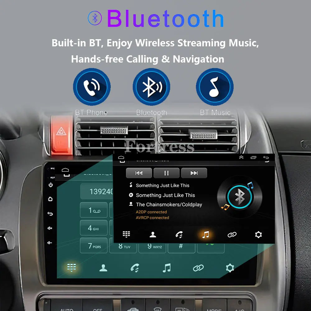 QLED 4G 2 Din Android 16 auto Car Radio Multimedia For Honda LHD JAZZ City 2002-2007 GPS C