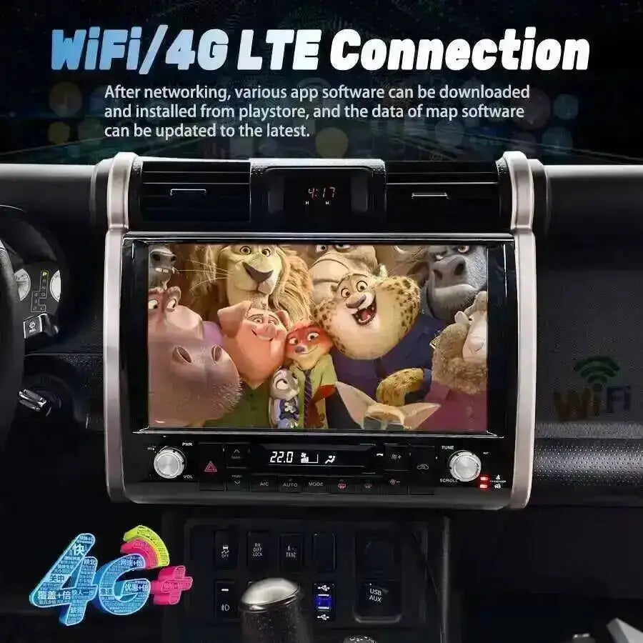 Android Screen GPS Radio Car 12.8inch For Toyota FJ Cruiser 2006 2007 2019 Stereo Autoradi | AUTOKITSHOP