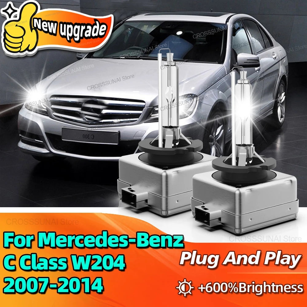 35W HID Headlight D1S Xenon Lamp 6000K Replacement Bulb For Mercedes-Benz C Class W204 200