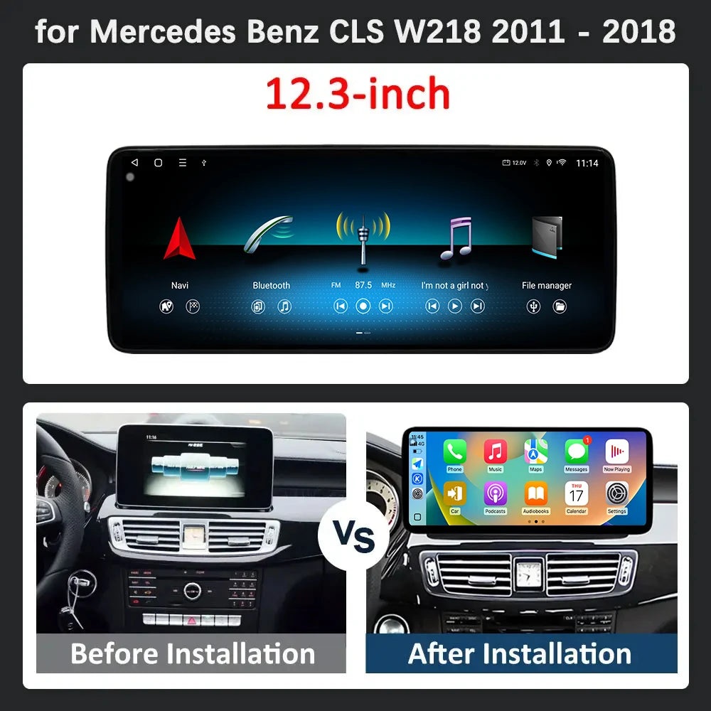 For Benz CLS 2011-2018 Car Radio Accessorie Video Multimedia Player GPS Navigation Android