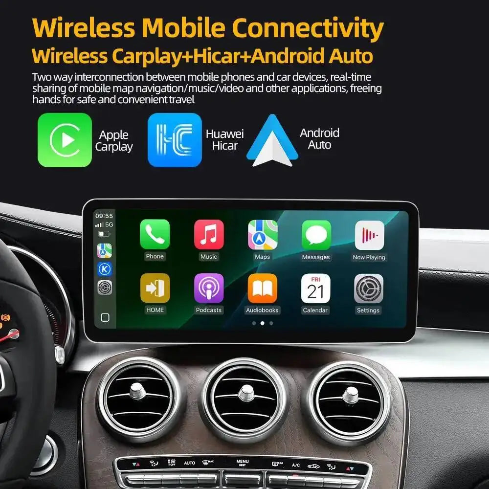 12.3 Inch Carplay Android Auto Car Stereo Linux System GPS Multimedia Video Player for Mer