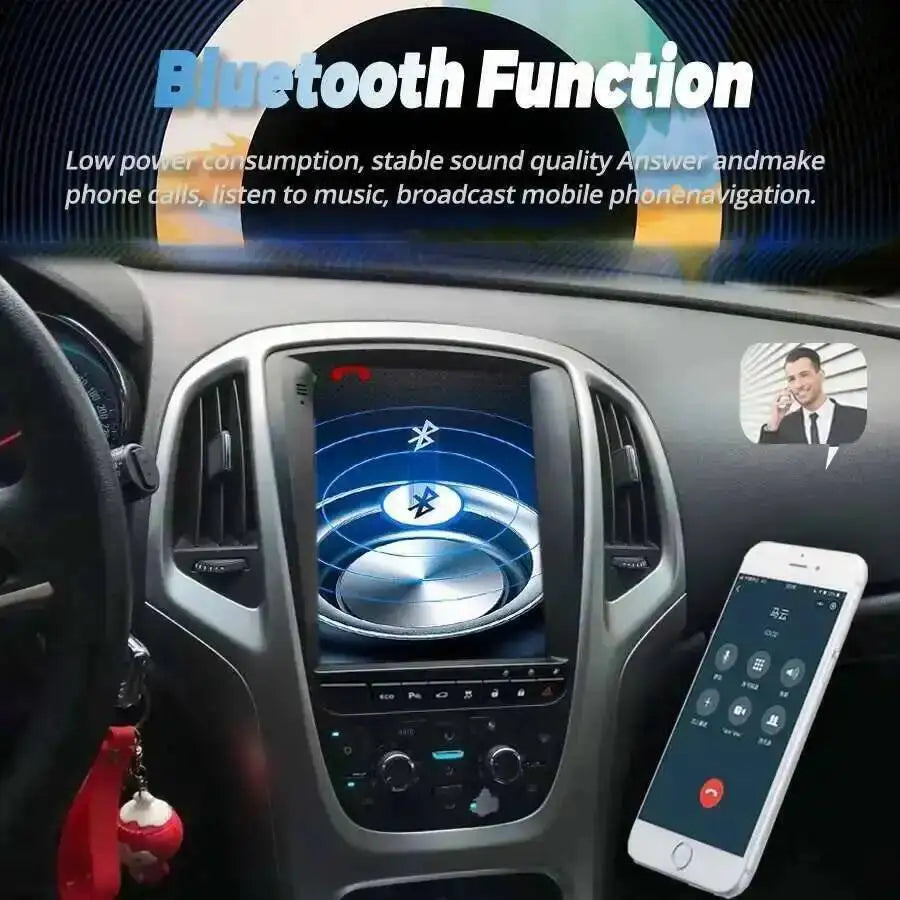 9.7inch Navi Carplay Vertical Screen Android 15 Radio For Buick Excelle For Opel Astra J 2