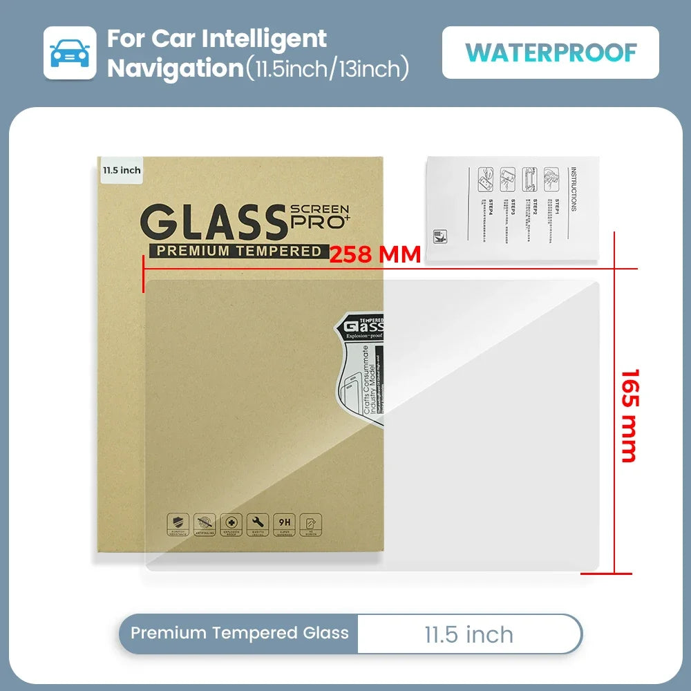 11.5/13inch Tempered Film For DUDU Android Car Radio Head Unit Waterproof Scratch Resistan | AUTOKITSHOP
