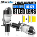 H4 LED Headlight Bulb Mini Bi Led Projector Canbus Super Bright 6000K Turbo Fan Car light