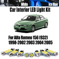 10-Piece LED Interior Light Kit for Alfa Romeo 156 (932) 1998-2001 - Canbus Dome Map Door Trunk Bulbs | AUTOKITSHOP
