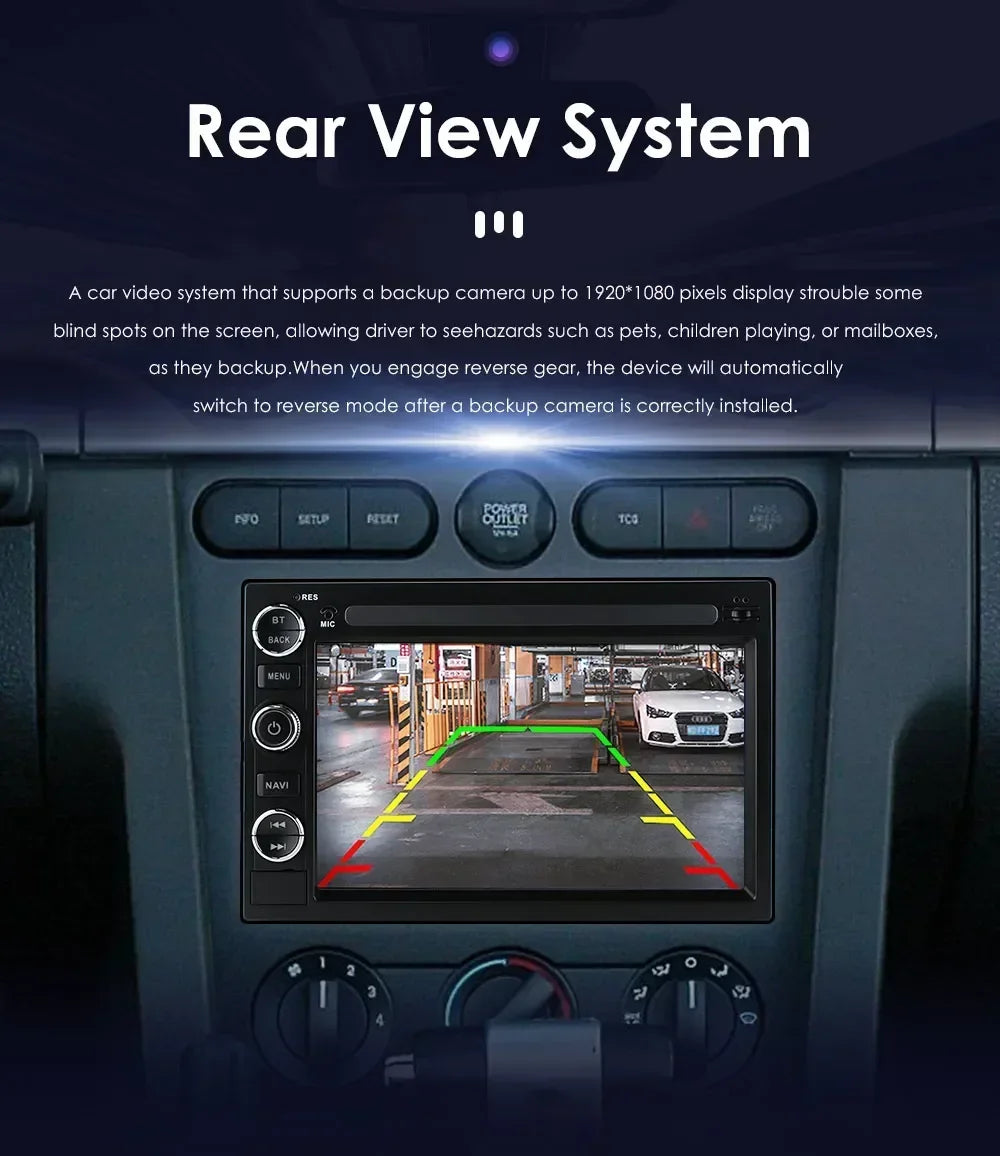 2Din AI Carplay Android Car Radio For Ford F150 F250 F350 Escape Explorer Edge E150 Mustan