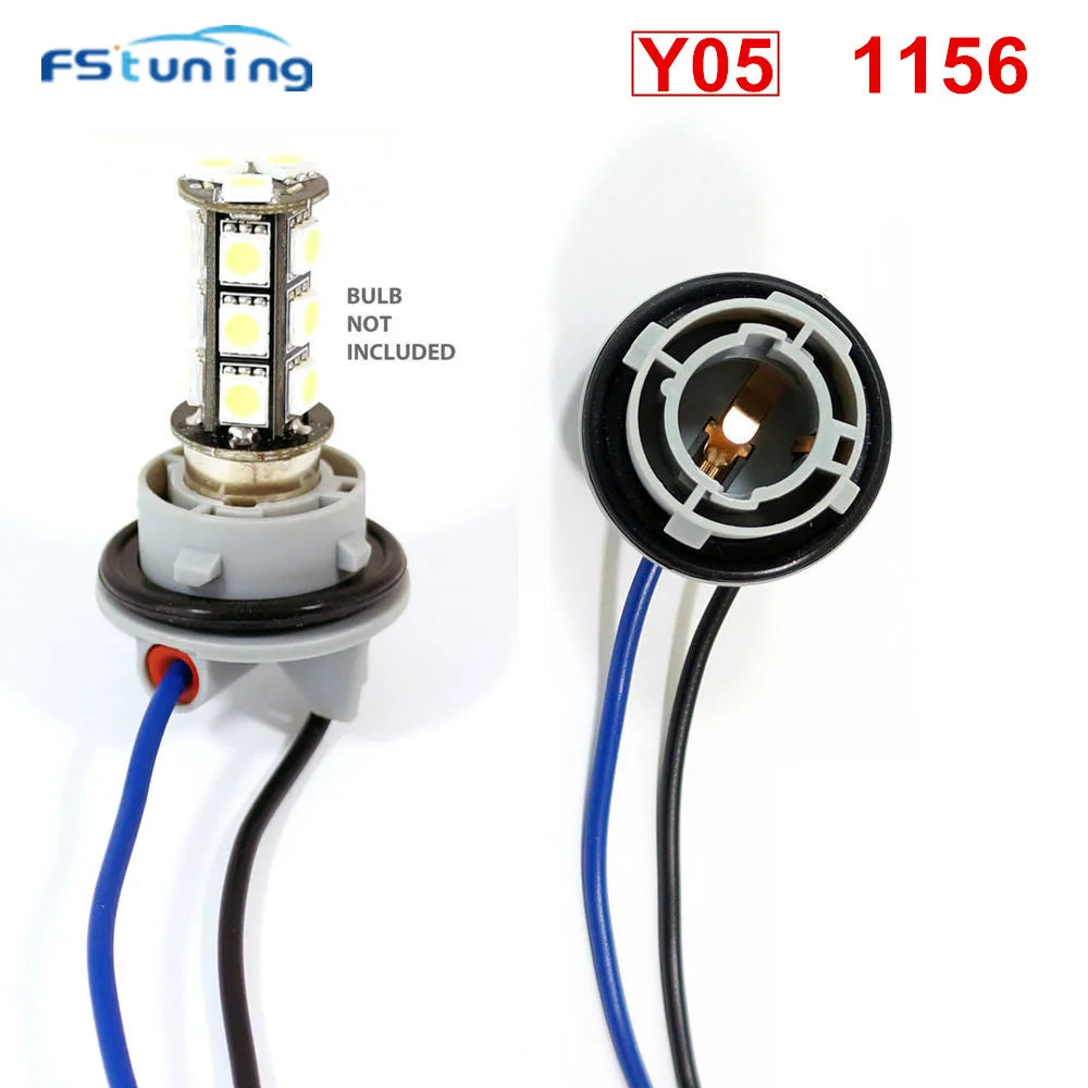 T20 T25 3157 3156 LED Bulb Socket Harness Wire BA15S P21W 1157 P21/5W Brake Signal Light L
