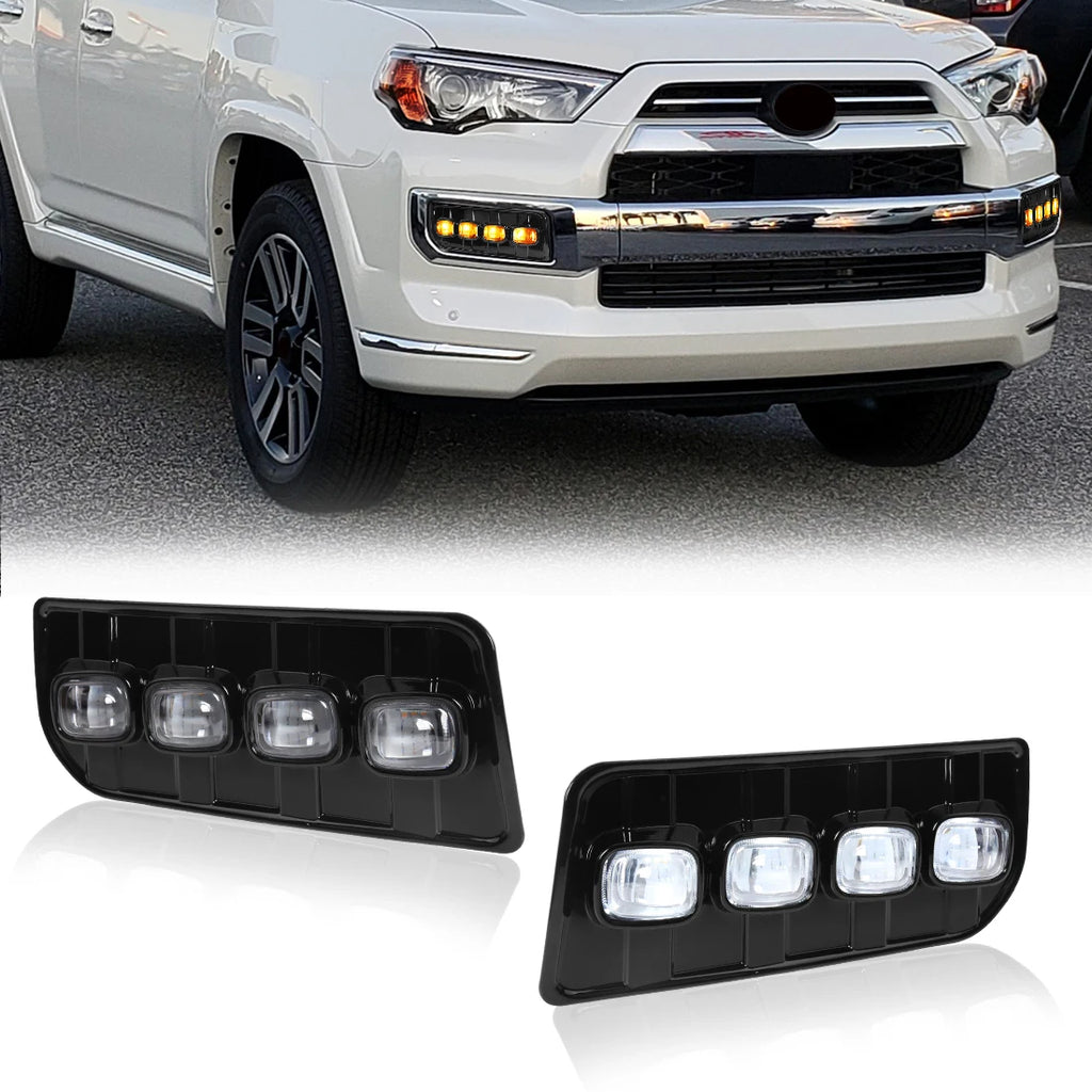 DRL Daytime Running Lights Bumper Lamp for Toyota 4Runner 4 Runner Limited LTD 2013 - 2022 | AUTOKITSHOP