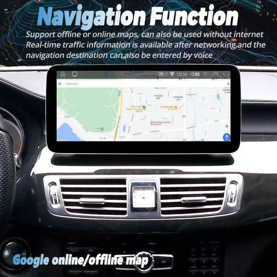 Android 14 Navi Bluetooth Carplay Screen For Mercedes Benz CLS W218 C218 2010-2018 WIFI Ca