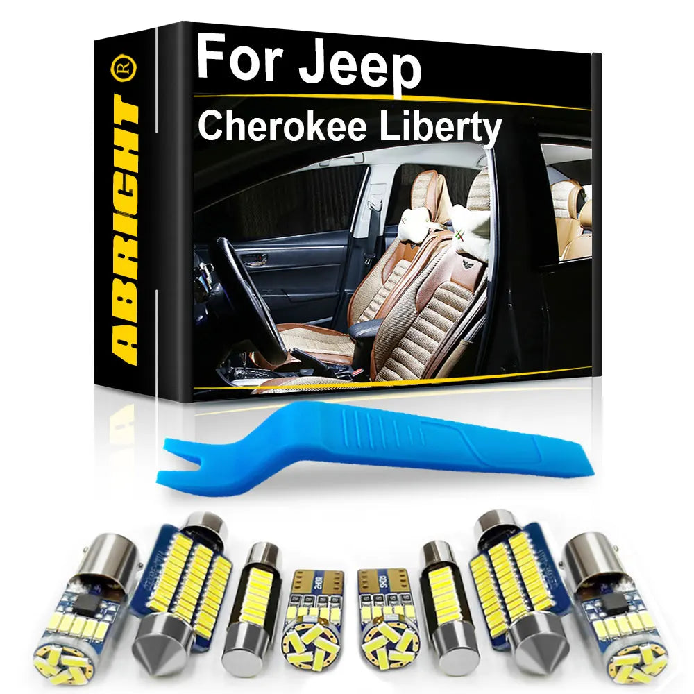 LED Interior Light Kit for Jeep Cherokee XJ ZJ KL Liberty KJ - Canbus Error-Free Bulbs | AUTOKITSHOP