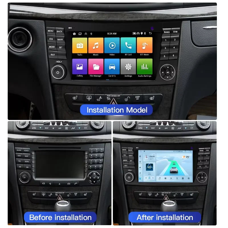 7" Android16 For Mercedes Benz E-class W211 E200 E220 E300 E350 E240 E270 E280 W219 2IDNRa
