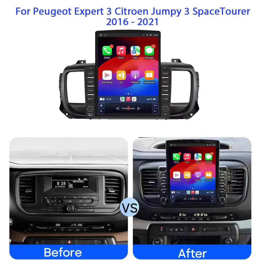 Carplay 9.7 inch For Citroen Jumpy 3 SpaceTourer For Peugeot Expert 3 For Toyota Proace 20