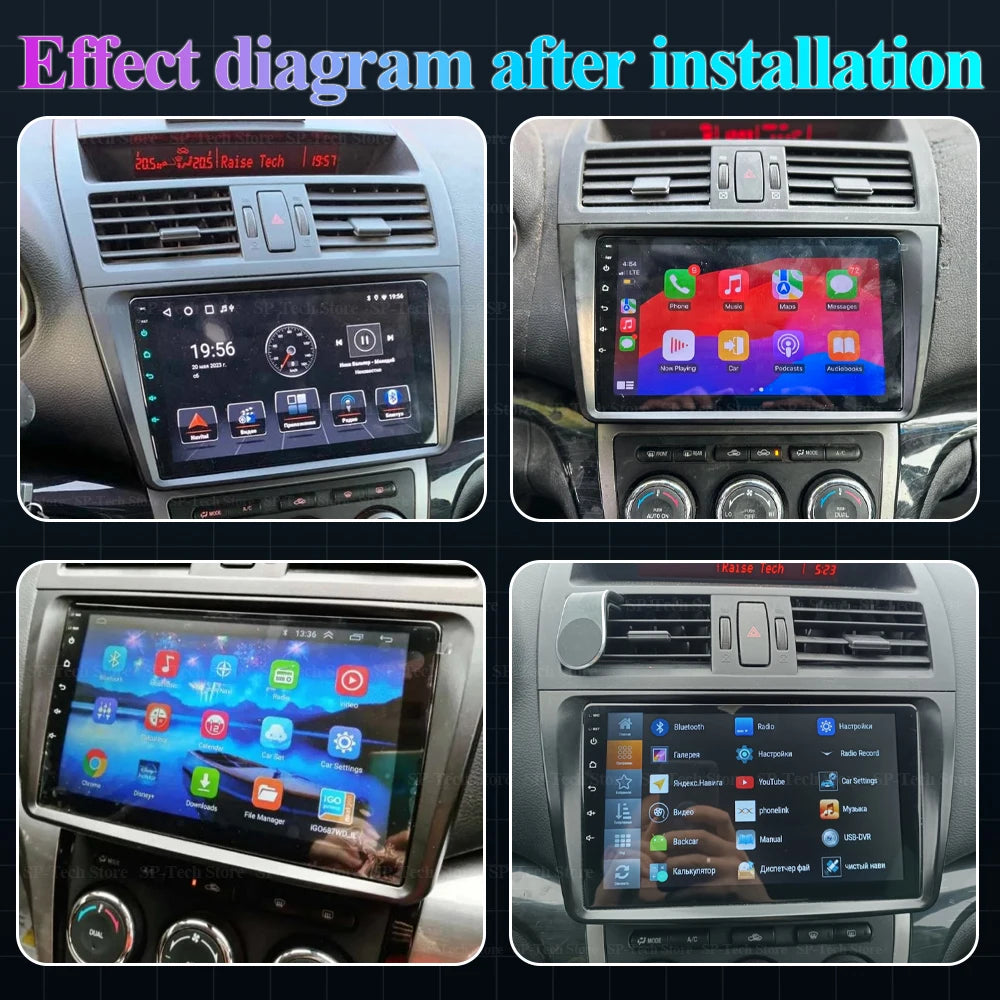 Android 16 For Mazda 6 Gh 2007 2008 2009 2010 2011 2012 Car Radio Multimedia Video Player  | AUTOKITSHOP