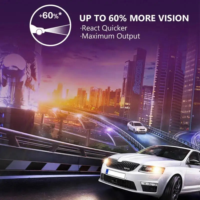 Philips 9006 HB4 VisionPlus 12V 55W P22d Halogen Car Headlight VP +60% More Bright Light A