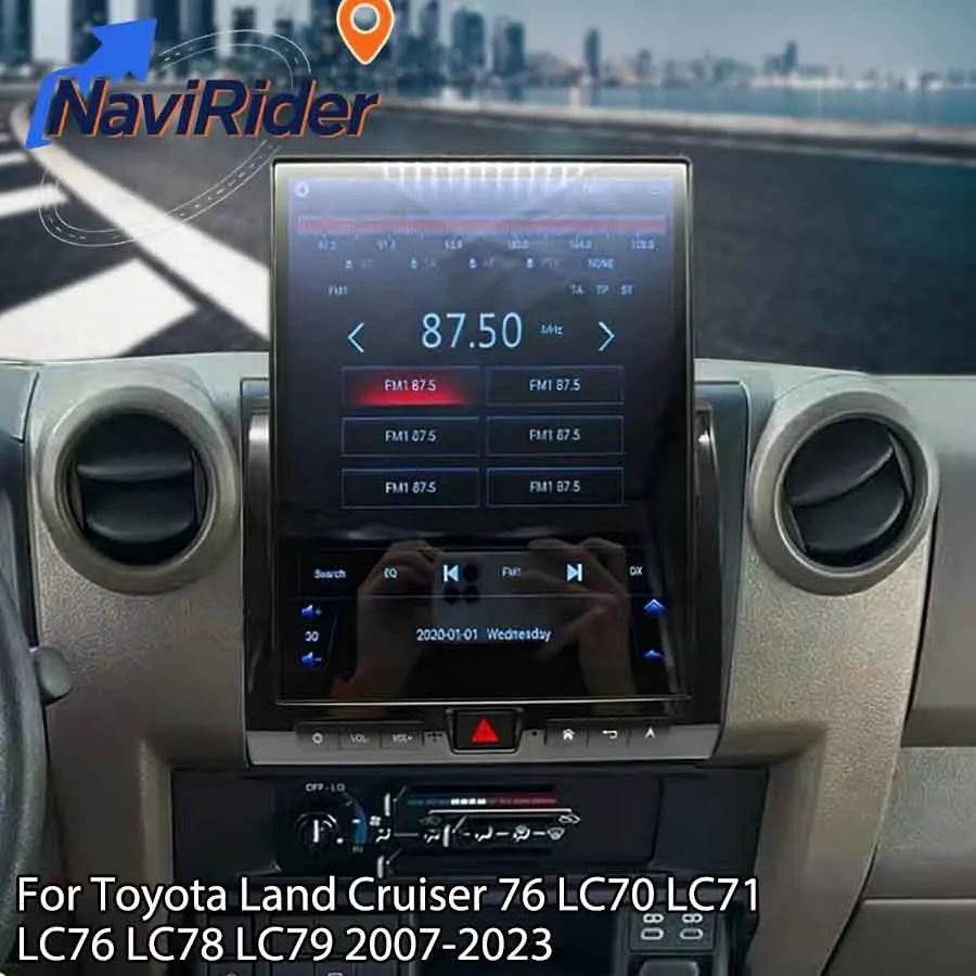 12" Multimedia Player Stereo Car GPS Android Navigation For Toyota Land Cruiser 76 LC70 LC