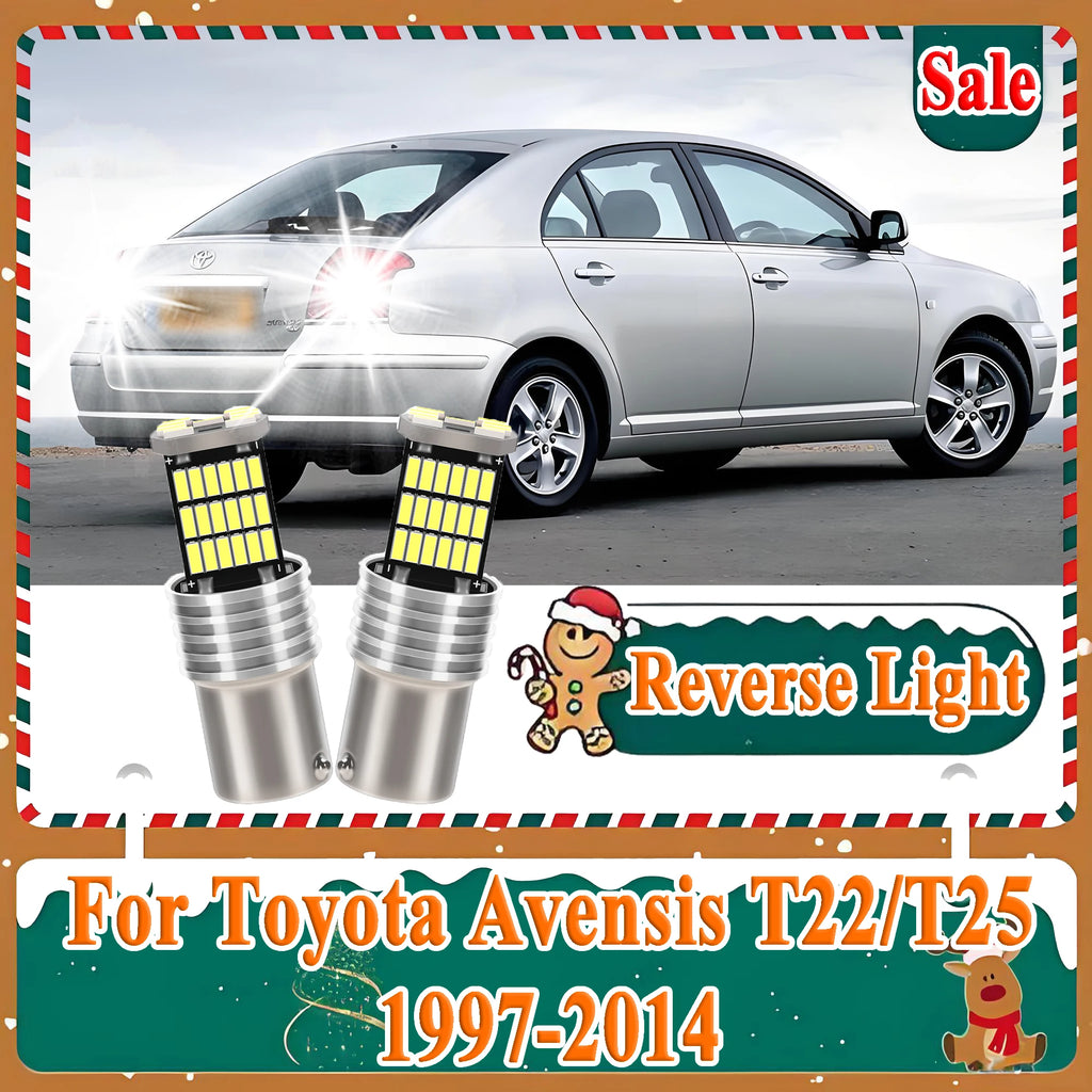 2-Piece LED Interior Light Kit for Toyota BA15S P21W T25 1997-2014 - Canbus Error-Free Interior Bulbs