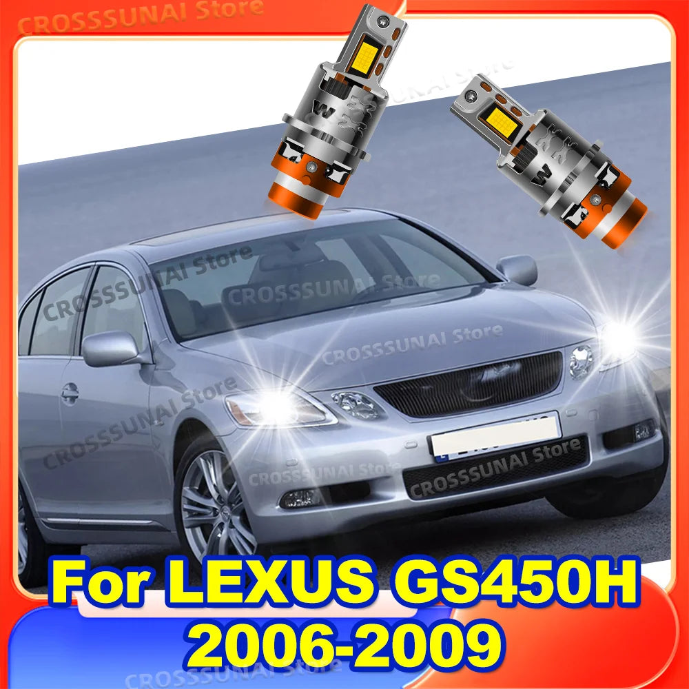 LED Headlights 50000Lm Canbus Upgrade Xenon HID Auto Bulbs For LEXUS GS450H 2006 2007 2008