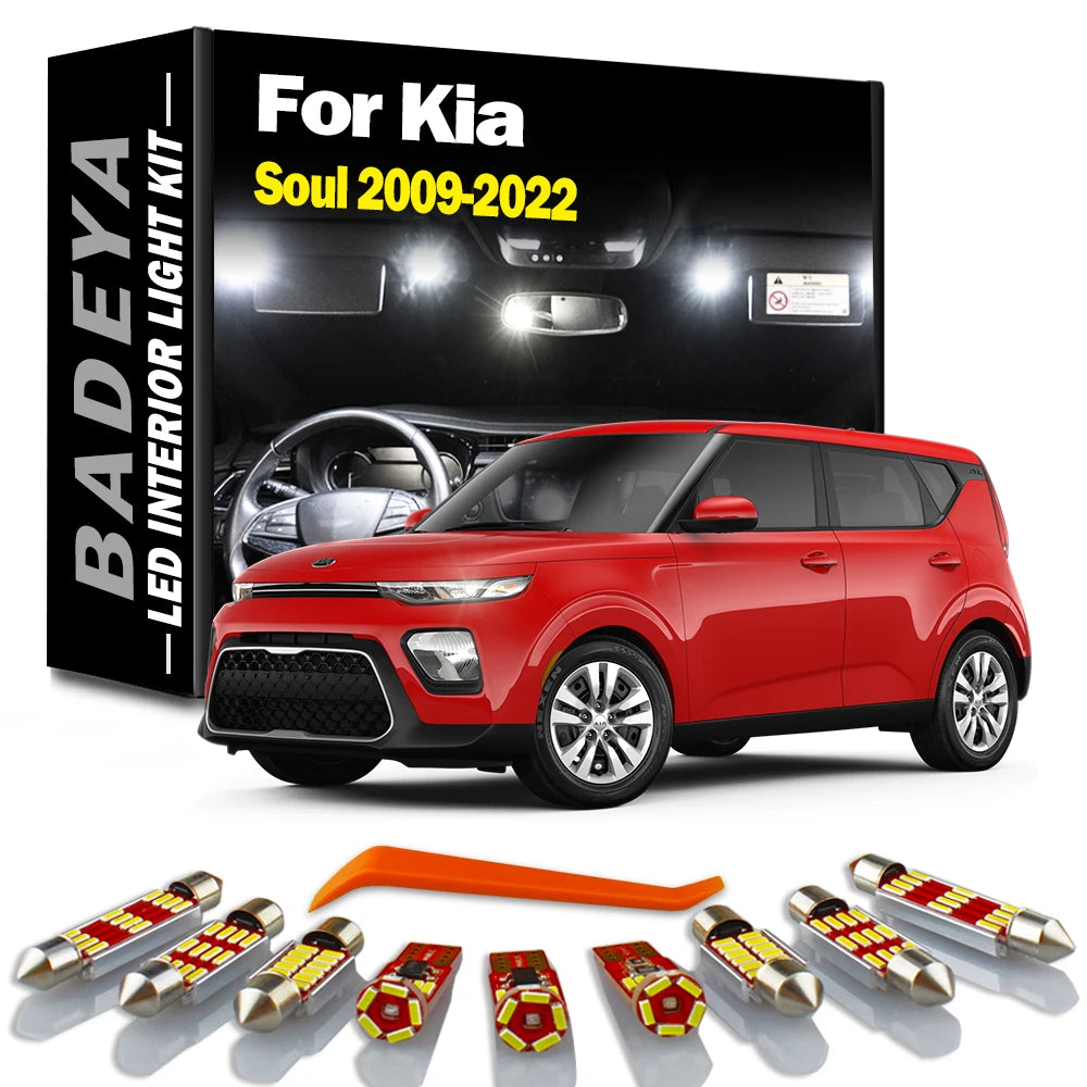 LED Interior Light Kit for KIA 2009-2019 - Canbus Error-Free Interior Bulbs