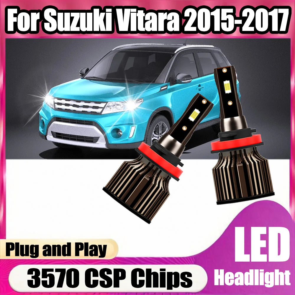 2X 20000LM 120W High Power H11 H8 H9 LED Headlight 3570 CSP Chip Car Turbo Light 6500K Whi