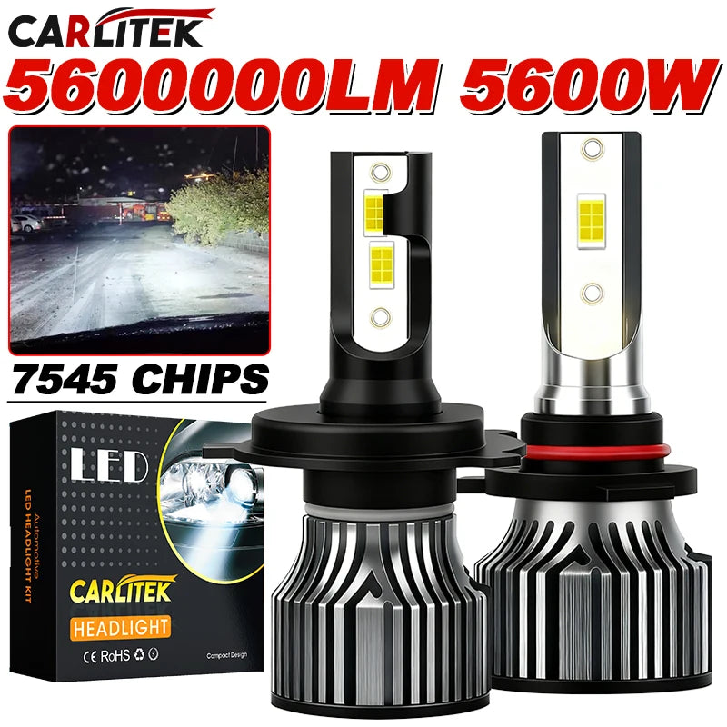 5600W 5600000LM H4 H7 H11 Led Bulb Canbus H1 H8 H3 HB3 HB4 9005 9006 9012 H27 880 881 High