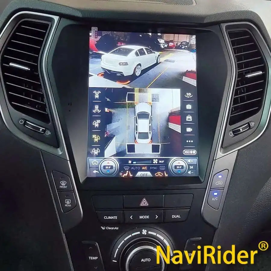 Android 14 Screen Navigation For Hyundai IX45 Santa Fe 2013-2018 Car Radio Multimedia Auto