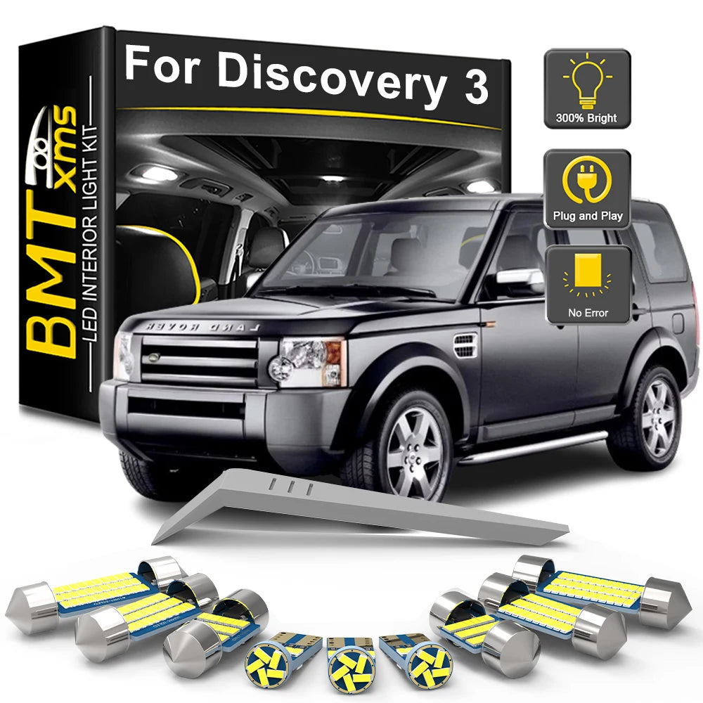 21-Piece LED Interior Light Kit for Land Rover Discovery III 3 LR3 L319 2005-2007 - Canbus Dome Map Door Trunk Bulbs ...