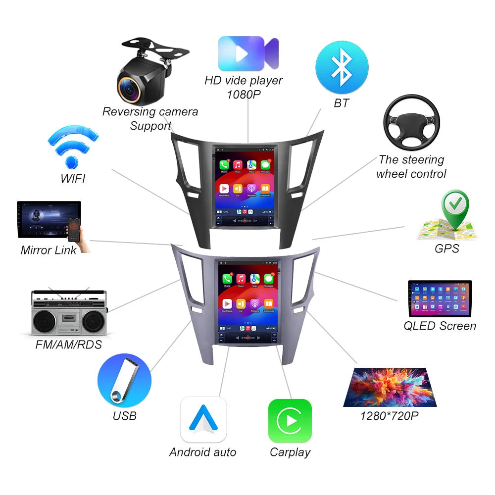9.7 Inch Android 16 For Subaru Outback Impreza Legacy 2009-2014 Car Radio Multimedia Playe | AUTOKITSHOP