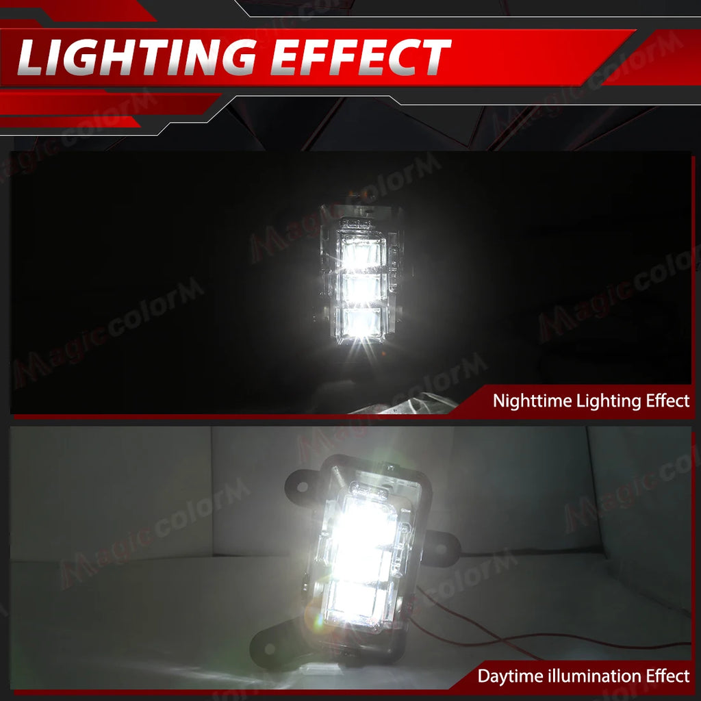 For Chevy Chevrolet Silverado 2500HD 3500HD 2024 2025 Car LED Fog Lamps Daytime Running Li | AUTOKITSHOP