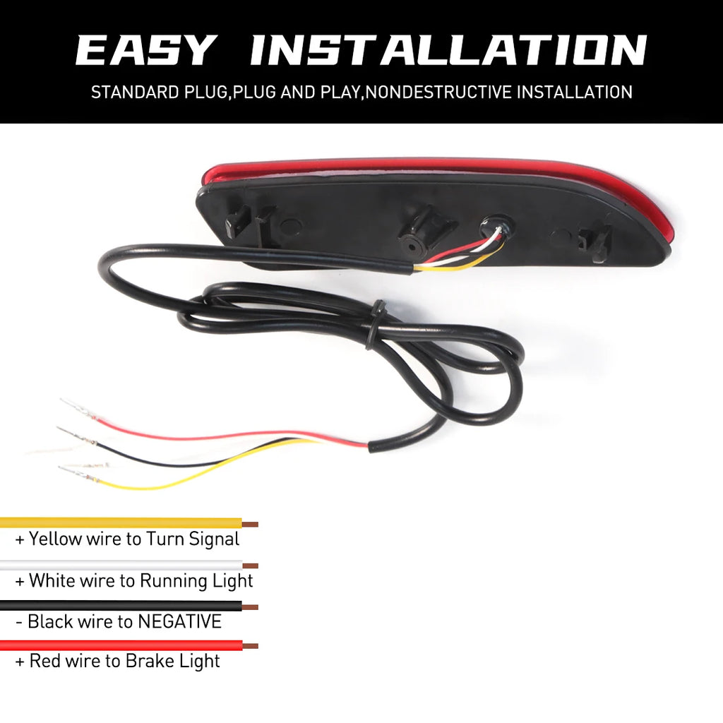 LED Rear Bumper Reflector Light For Toyota Corolla Cross 2020 2021 Car Strop Brake Warning | AUTOKITSHOP