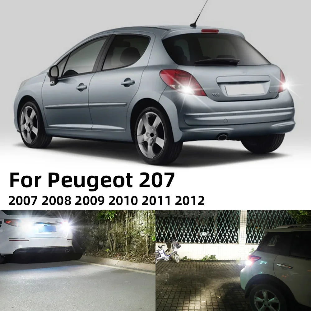 2-Piece LED Interior Light Kit for Peugeot 207 - Canbus Error-Free Bulbs | AUTOKITSHOP