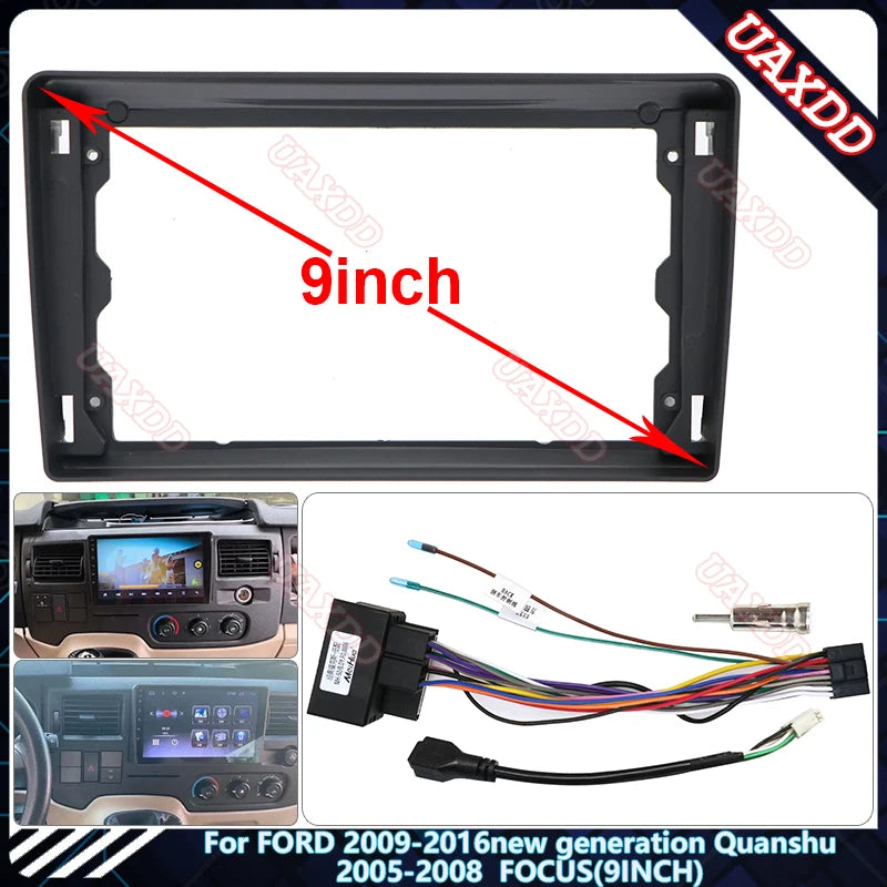 For FORD 2009-2016 New Generation Quanshu 2005-2008 FOCUS 2 Din Car Radio Android Plastic