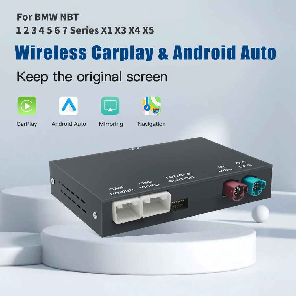 Wireless CarPlay Android For BMW NBT CIC System 1 2 3 4 5 Series X1 X3 X4 X5 F20 F21 F30 F | AUTOKITSHOP