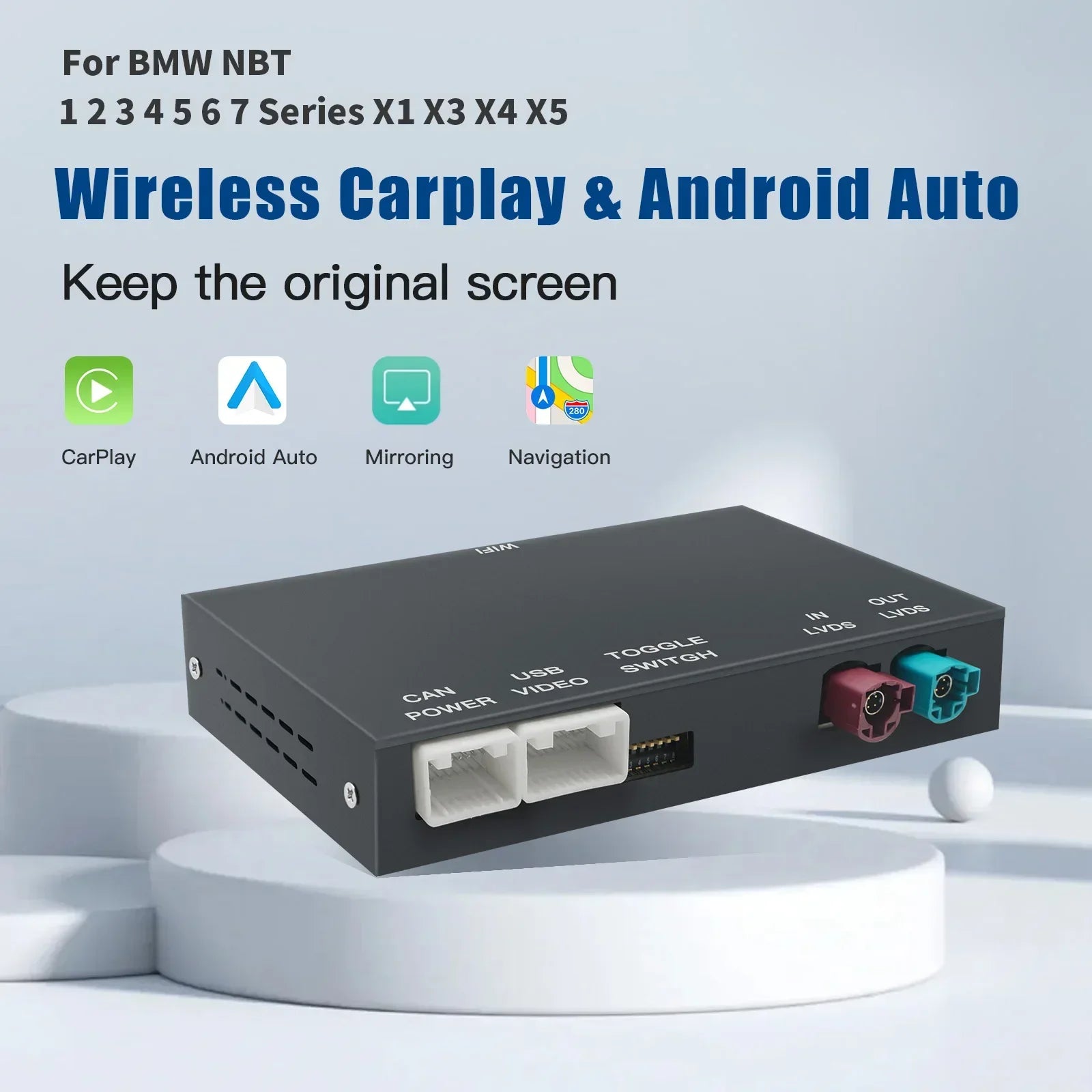 Wireless CarPlay Android For BMW NBT CIC System 1 2 3 4 5 Series X1 X3 X4 X5 F20 F21 F30 F | AUTOKITSHOP