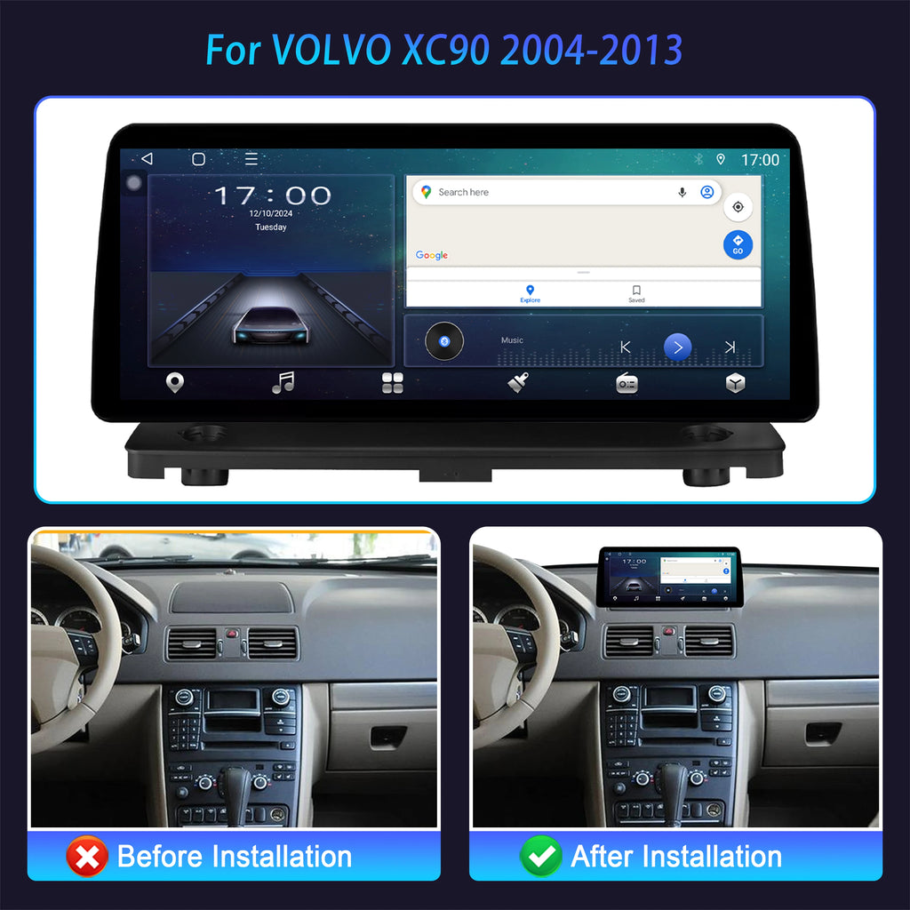 12.3 inch For VOLVO XC90 2004 2005 2006-2013 Car Radio Android Multimedia Wireless Carplay