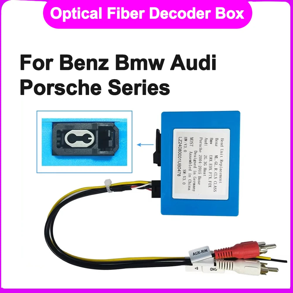 Accessories Car Stereo Radio Optical Fiber Decoder Most Box for Audi Mercedes Benz ML/R Se