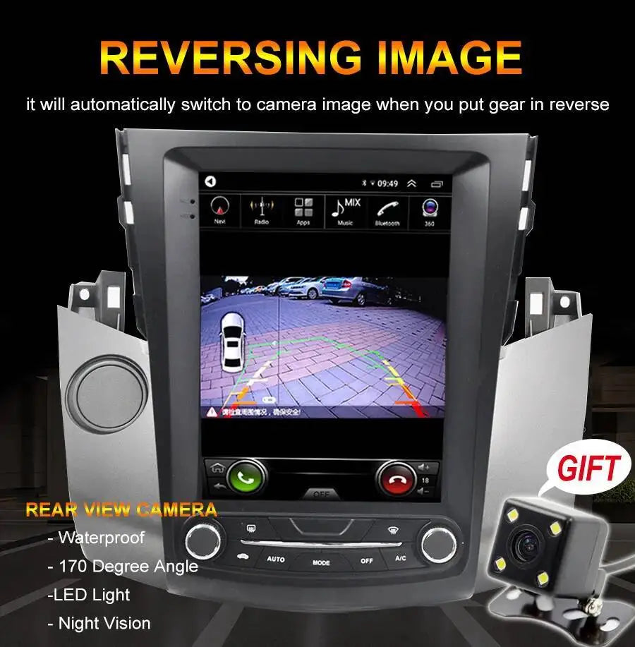 10.4" Touch Screen Car Radio For Toyota RAV4 Rav 4 2008-2010-2011 Android 15 AUTO Car Mult