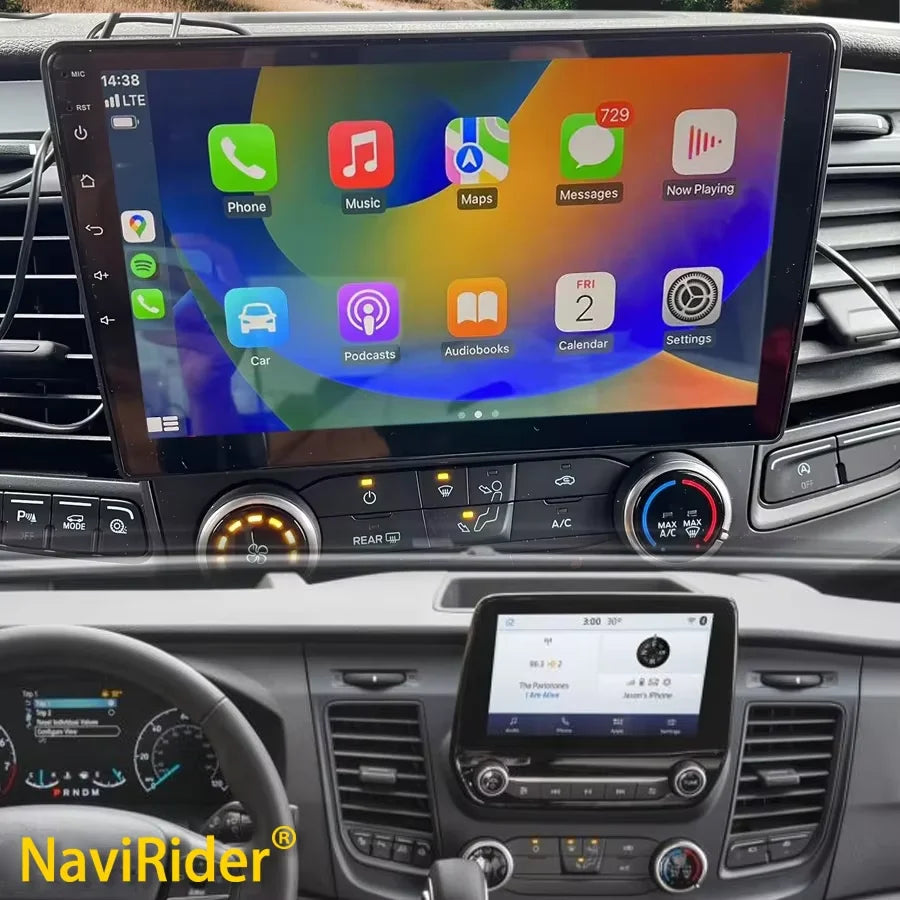 For Ford Transit Custom Van Bj 2018 2020 2021 Android System 10.1“Screen Car Radio Multime