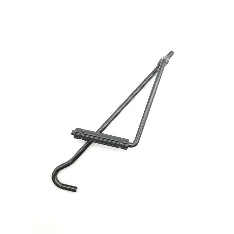 Foldable Car Auto Scissor Jack Crank Lever Iron Handle Lift Rod Bar Garage Tool