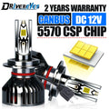 H7 H4 H11 LED Headlight CANBUS H8 H9 H1 9005 HB3 9006 HB4 9012 HIR2 Turbo 12PCS 5570 SCP F