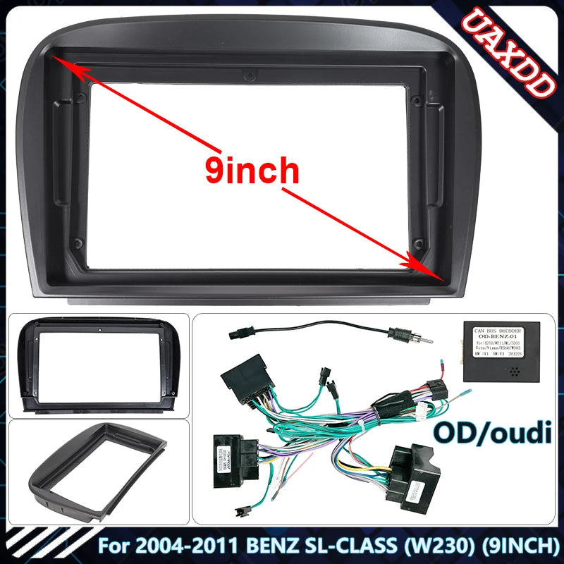 For 2004-2011 BENZ SL-CLASS W230 9INCH DVD Stereo audio screen multimedia video CD player