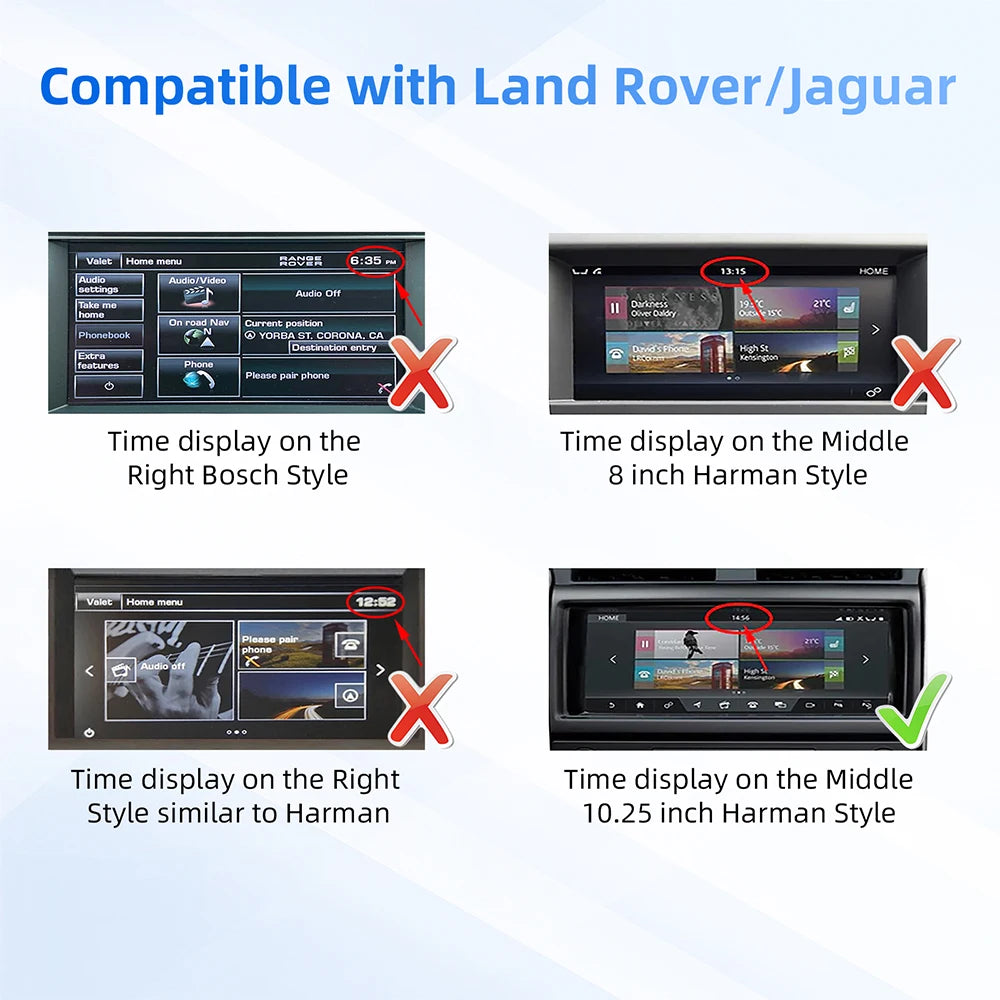 LEXXSON Wireless Carplay Android Auto Decorder Box For Land Rover Jaguar Harman Discovery  | AUTOKITSHOP